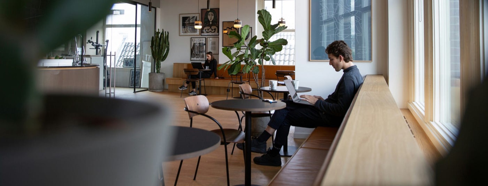 Man working alone