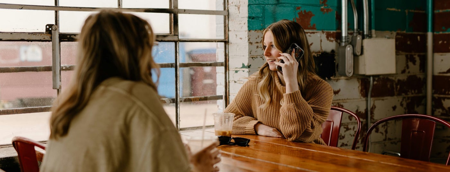 Woman on phone